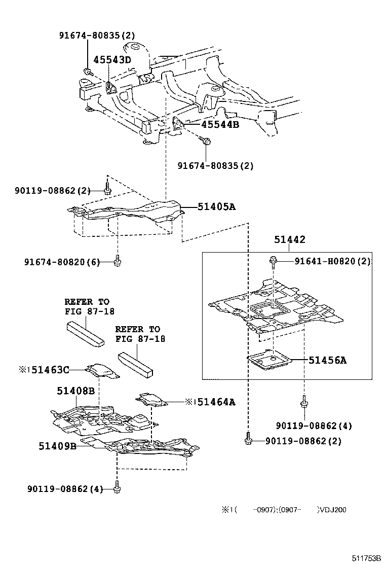 51420-60090 COVER, ENGINE UNDER, NO.2 product image