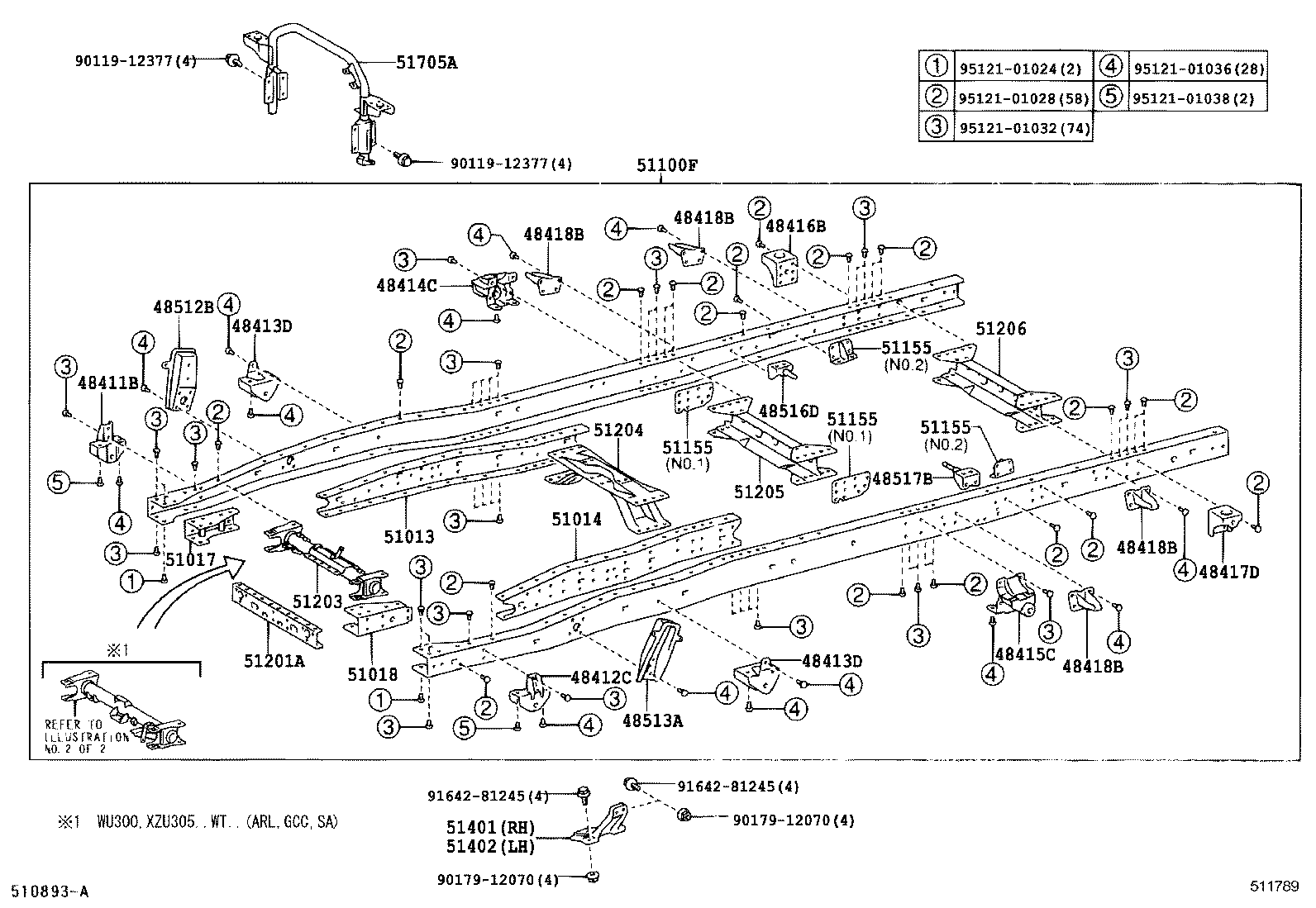 48412-37090 BRACKET, SPRING, NO.1 LH product image