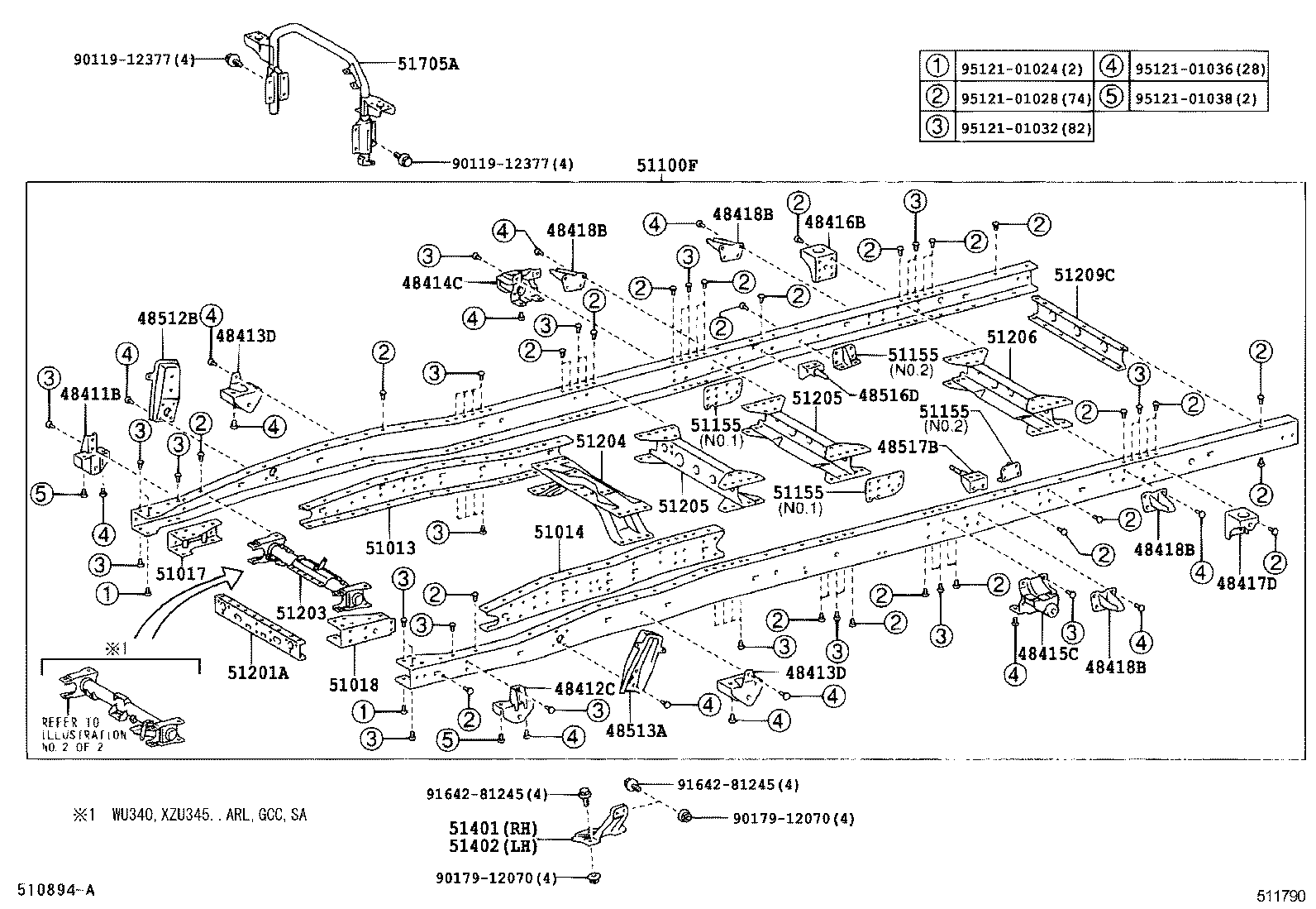 48412-37090 BRACKET, SPRING, NO.1 LH product image