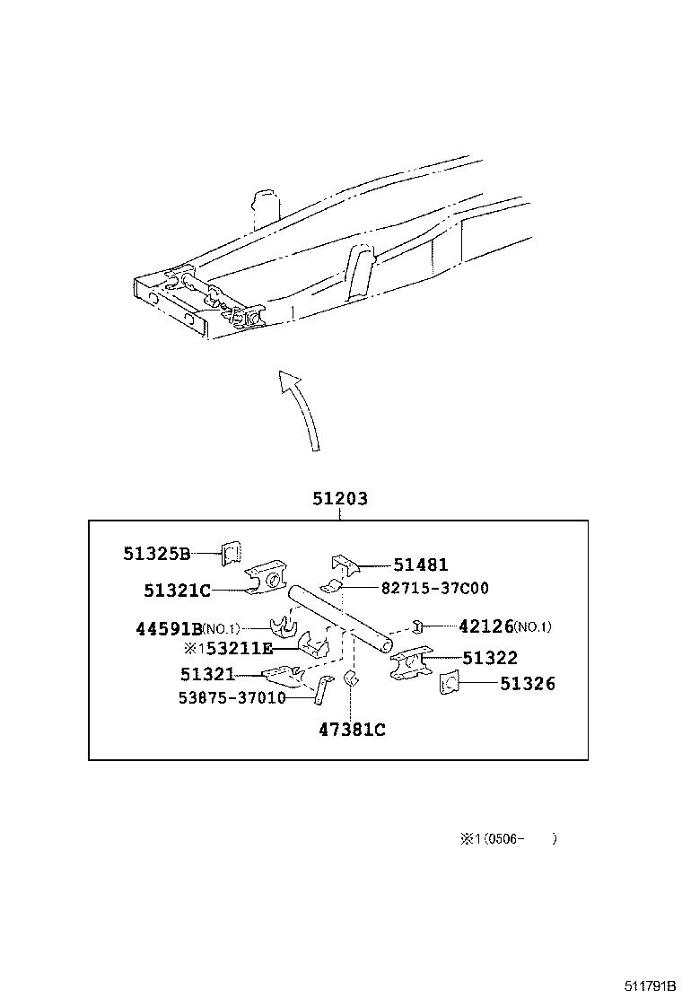 48412-37090 BRACKET, SPRING, NO.1 LH product image