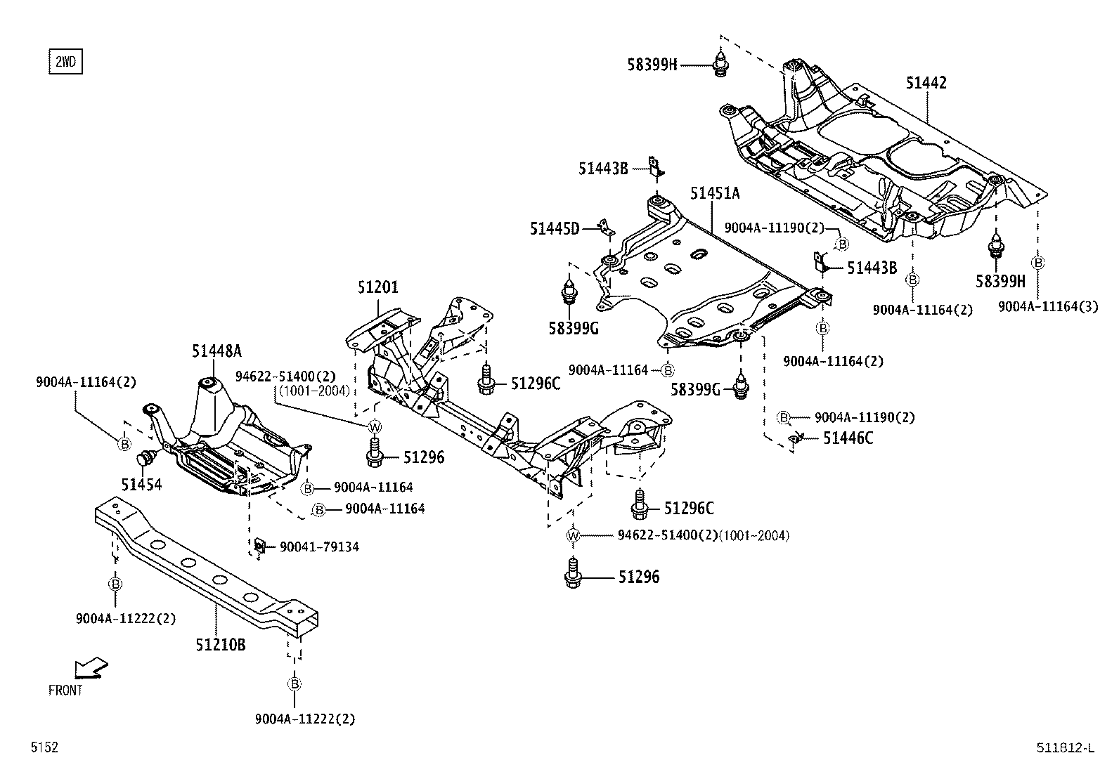 51410-BZ020 COVER, ENGINE UNDER, NO.2 product image