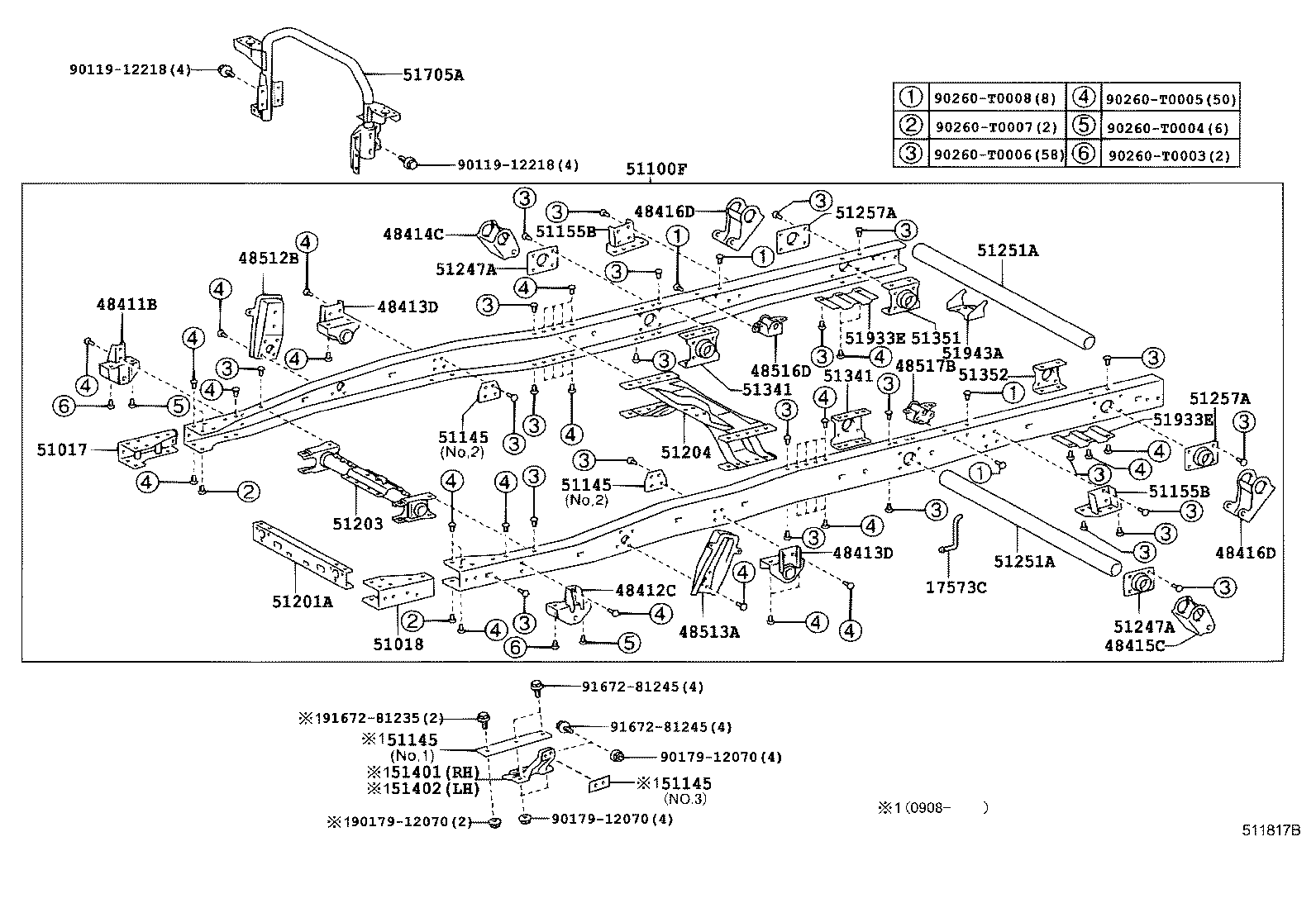 48412-37090 BRACKET, SPRING, NO.1 LH product image