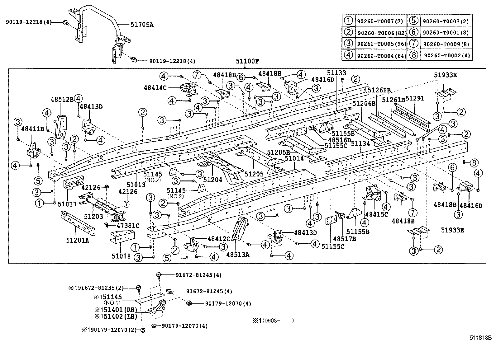 48412-37090 BRACKET, SPRING, NO.1 LH product image