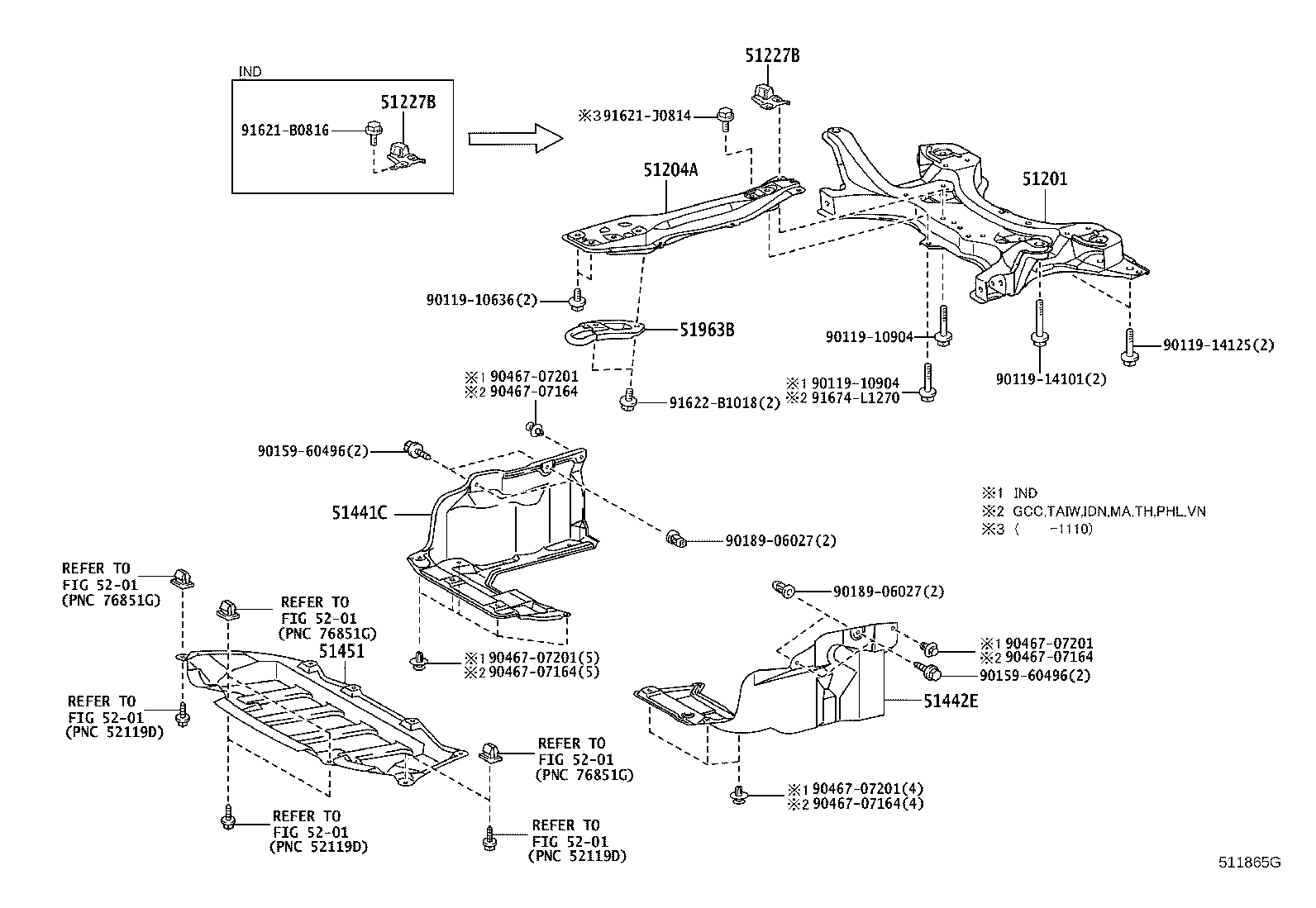 51441-02280 COVER, ENGINE UNDER, RH product image