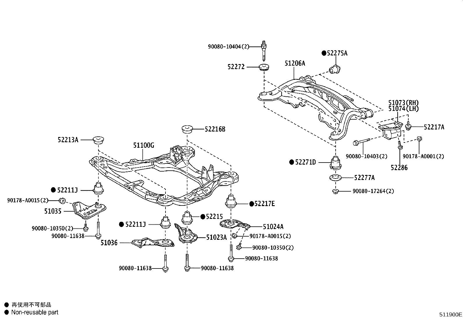 51100-0T010 FRAME ASSY, FRONT product image
