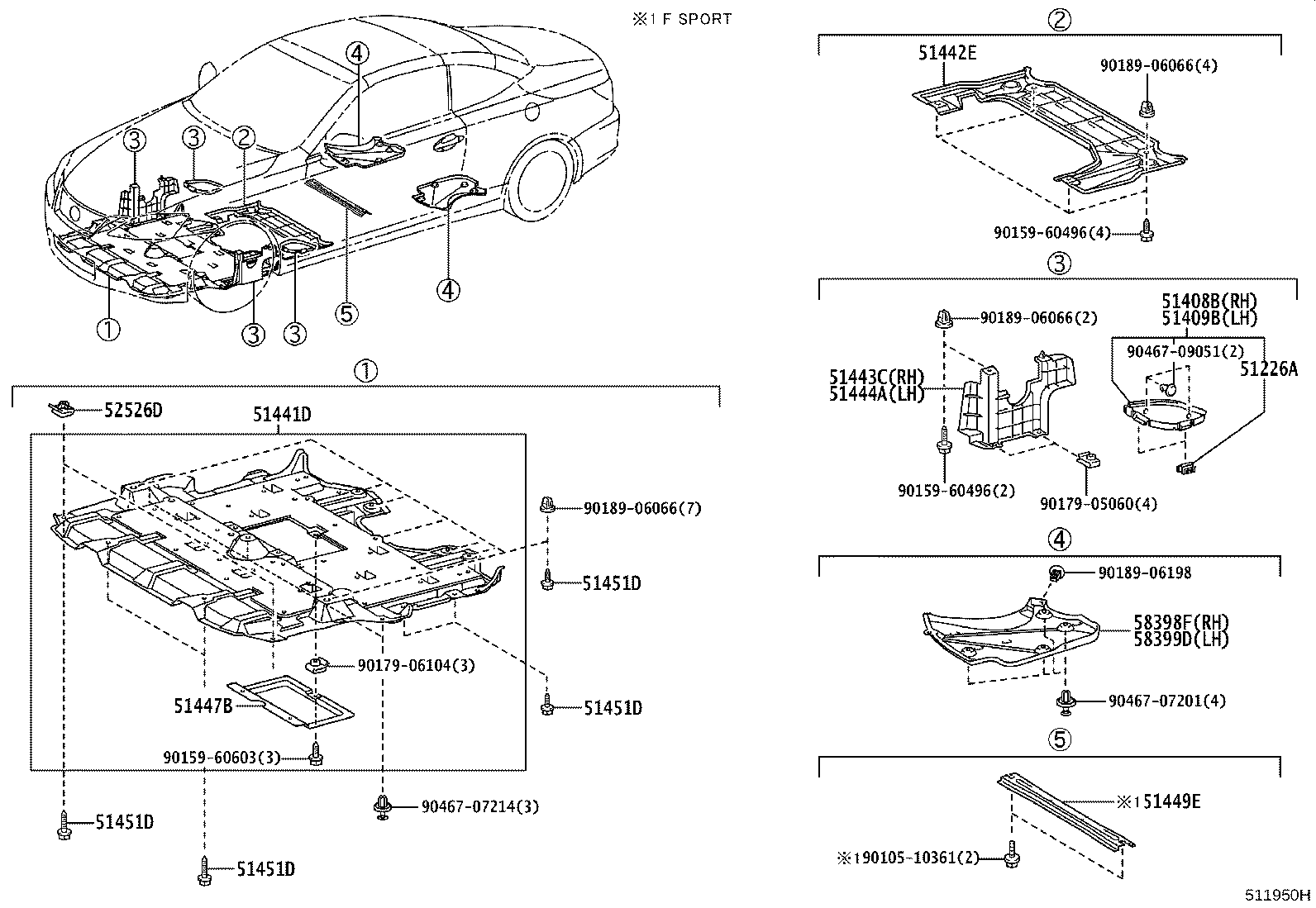 51071-53010 BRACKET SUB-ASSY, REAR BODY MOUNTING, NO.2 RH product image