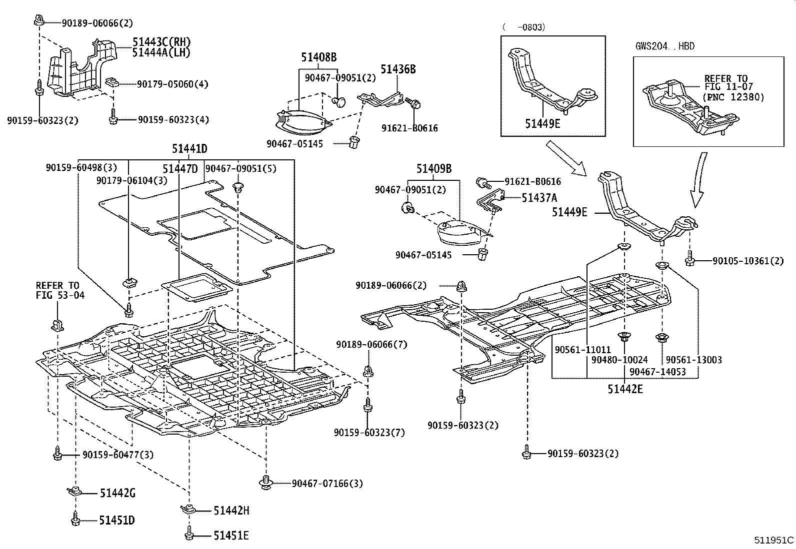 51410-30140 COVER, ENGINE UNDER product image