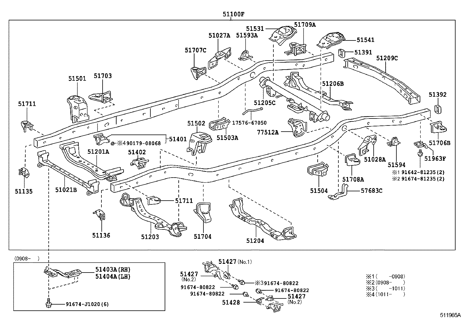 51001-35A10 FRAME SUB-ASSY product image