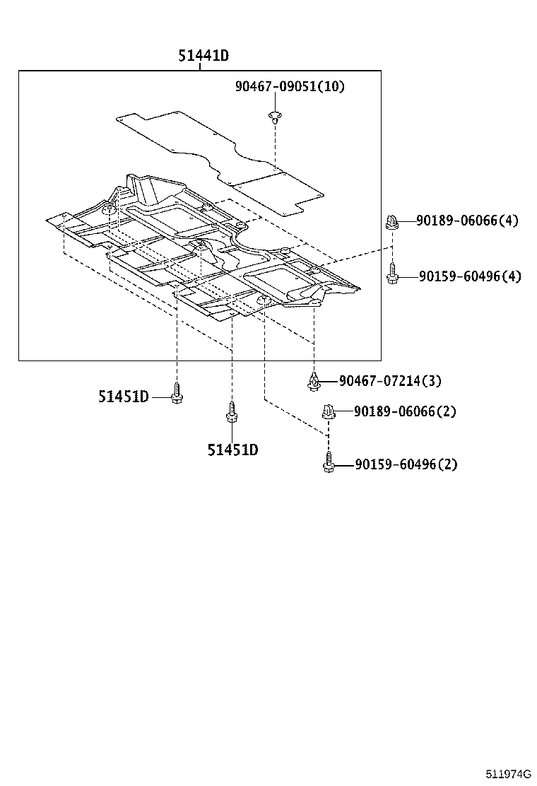 51100-30670 FRAME ASSY, FRONT product image