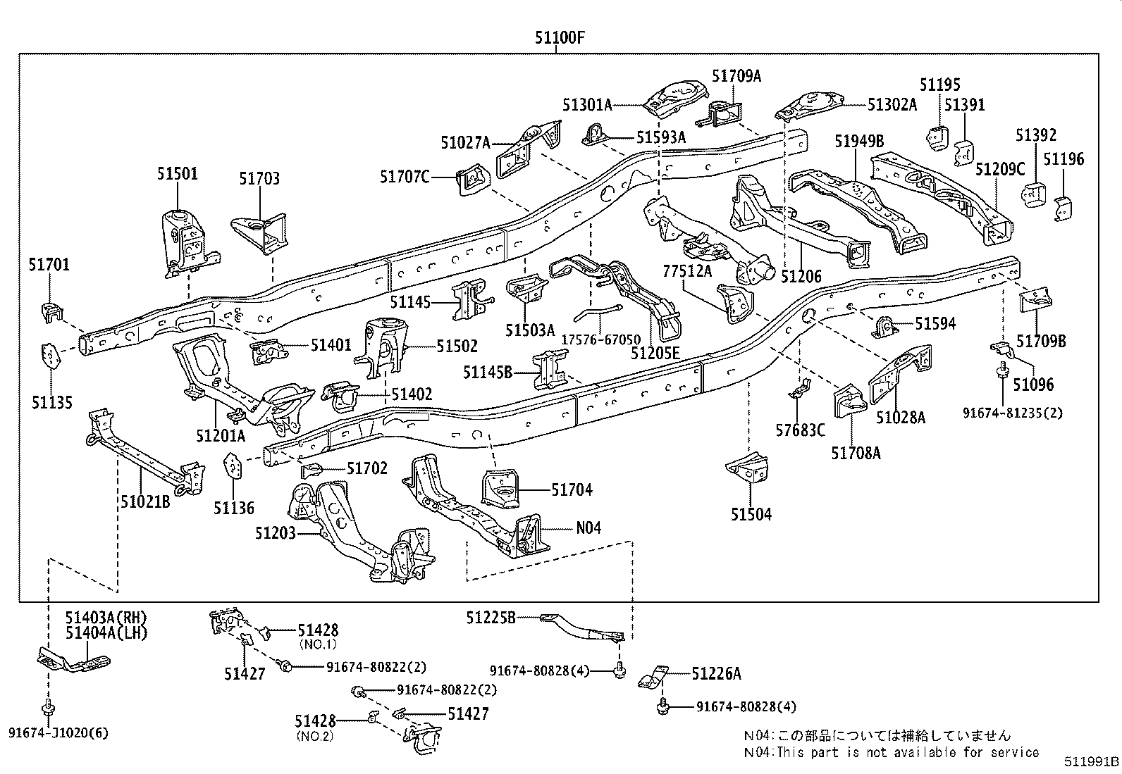 51001-35A40 FRAME SUB-ASSY product image