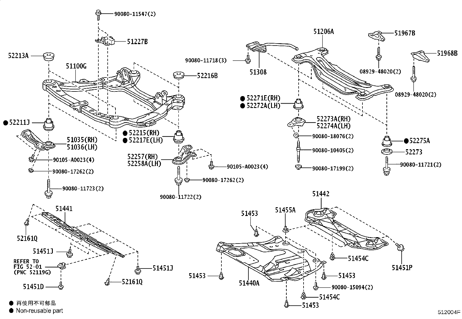 51035-0E030 PLATE SUB-ASSY, FRAME SIDE RAIL, RH product image
