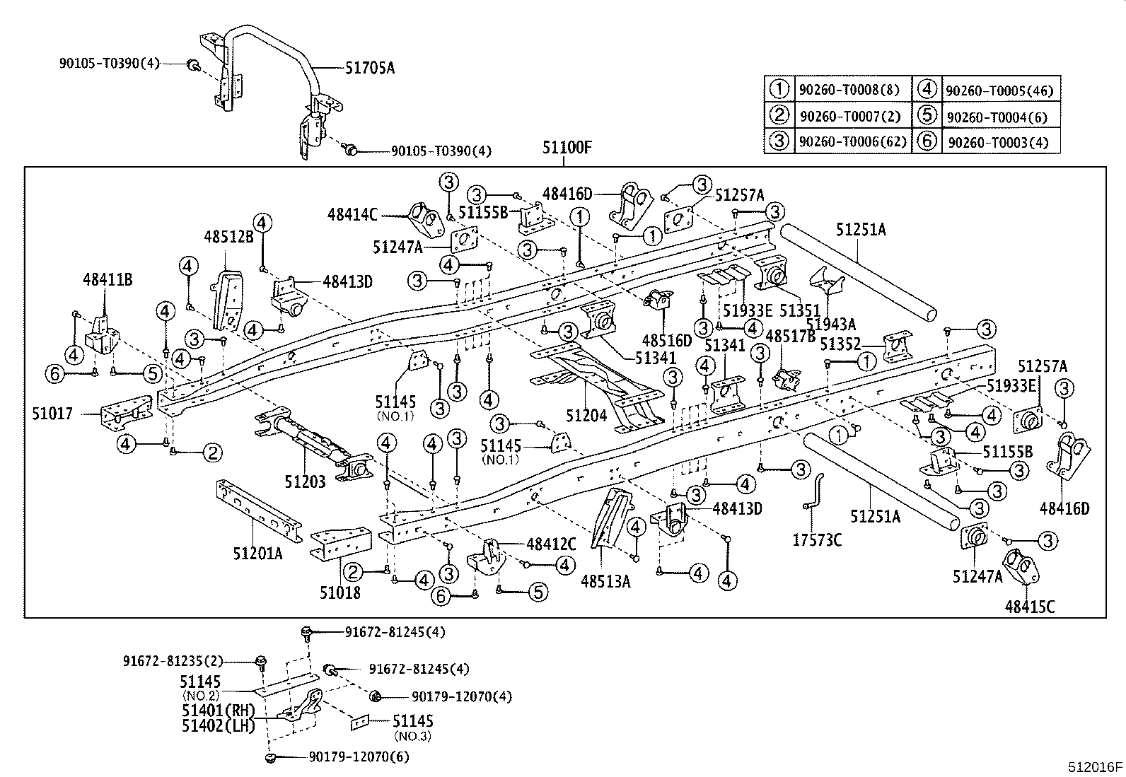 48412-37090 BRACKET, SPRING, NO.1 LH product image