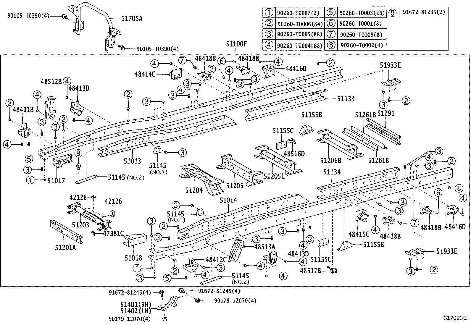 48412-37090 BRACKET, SPRING, NO.1 LH product image