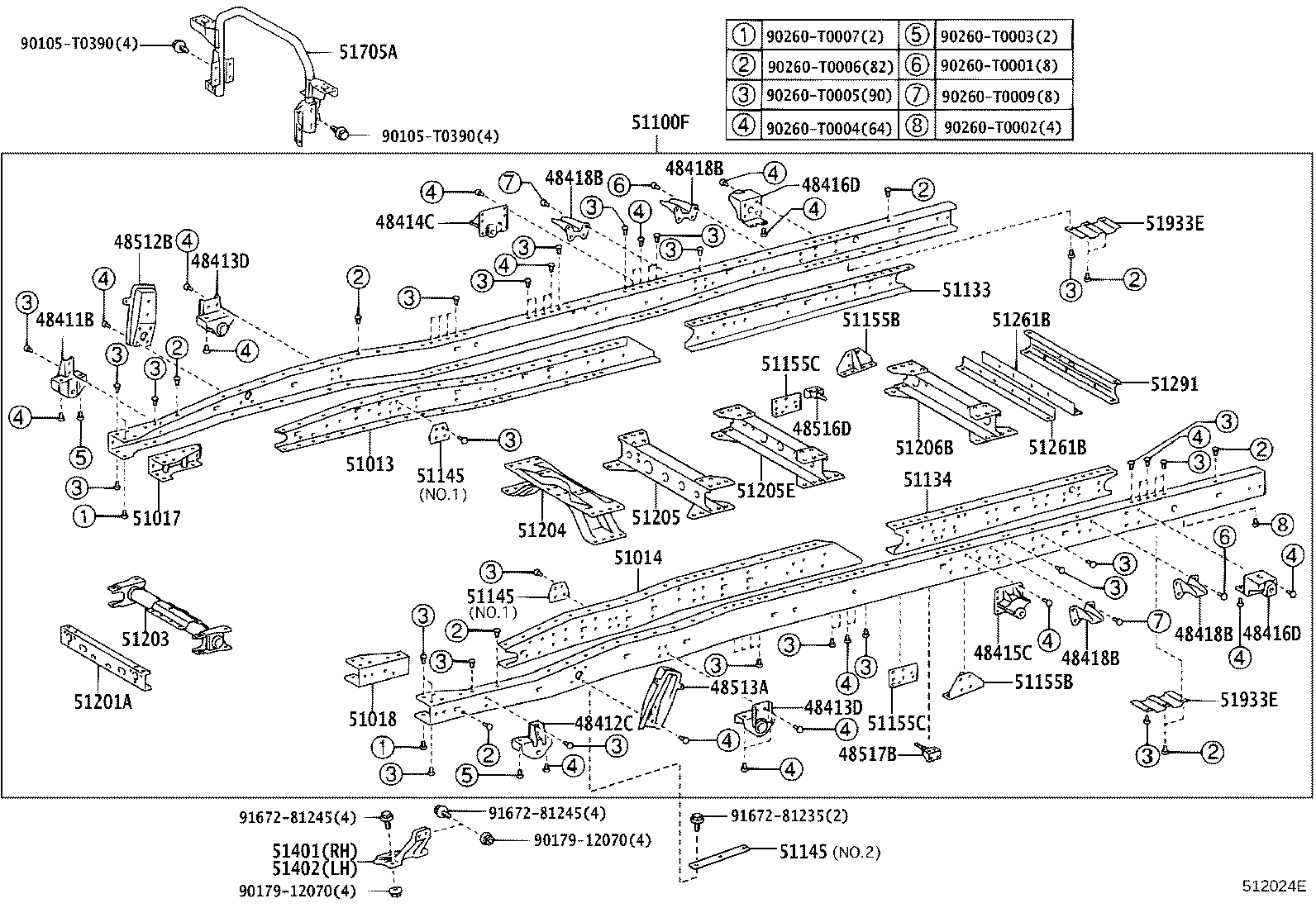 48412-37090 BRACKET, SPRING, NO.1 LH product image