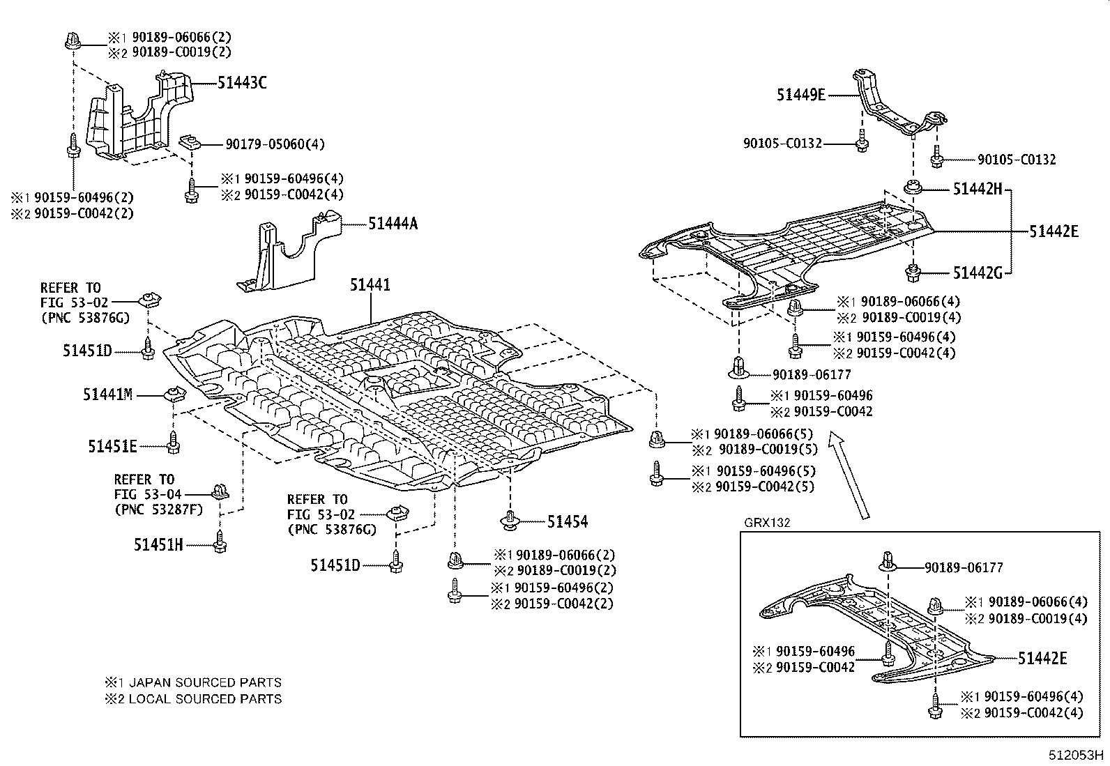 52204-0P020 STOPPER, REAR SUSPENSION MEMBER, LOWER LH product image