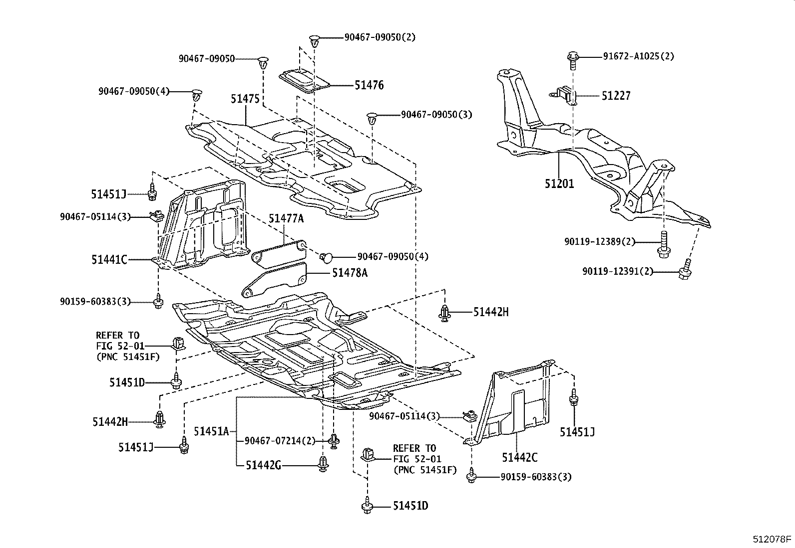 51201-52093 CROSSMEMBER SUB-ASSY, FRONT SUSPENSION product image