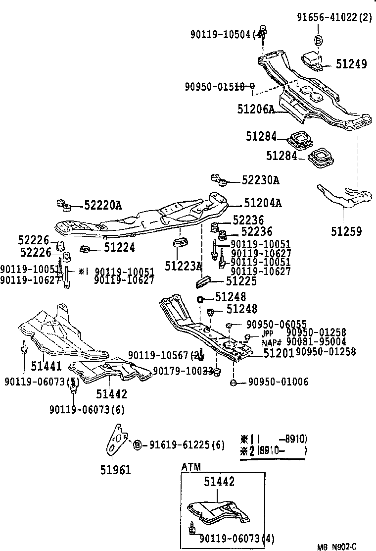 51441-03010 COVER, ENGINE UNDER, NO.1 product image