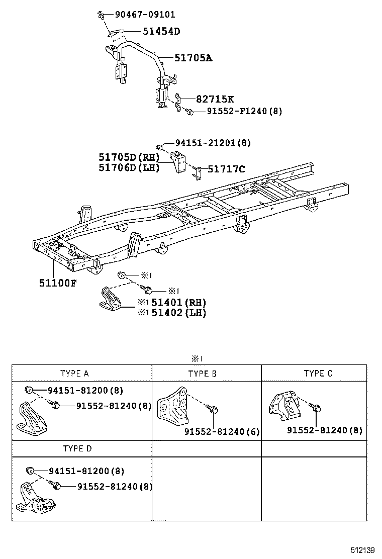 48415-37050 BRACKET, SPRING, NO.3 LH product image