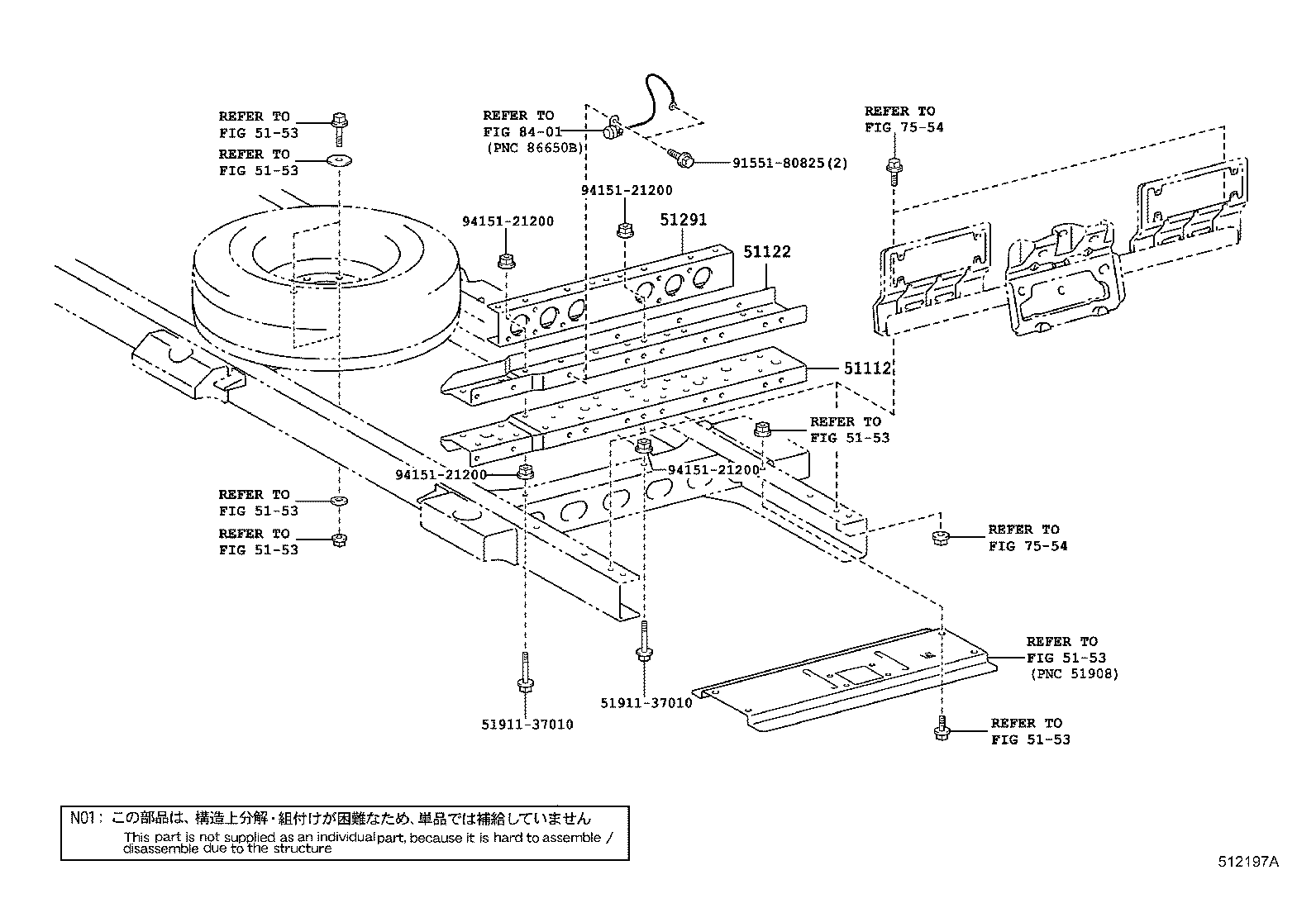 51001-3VZ00 FRAME SUB-ASSY product image