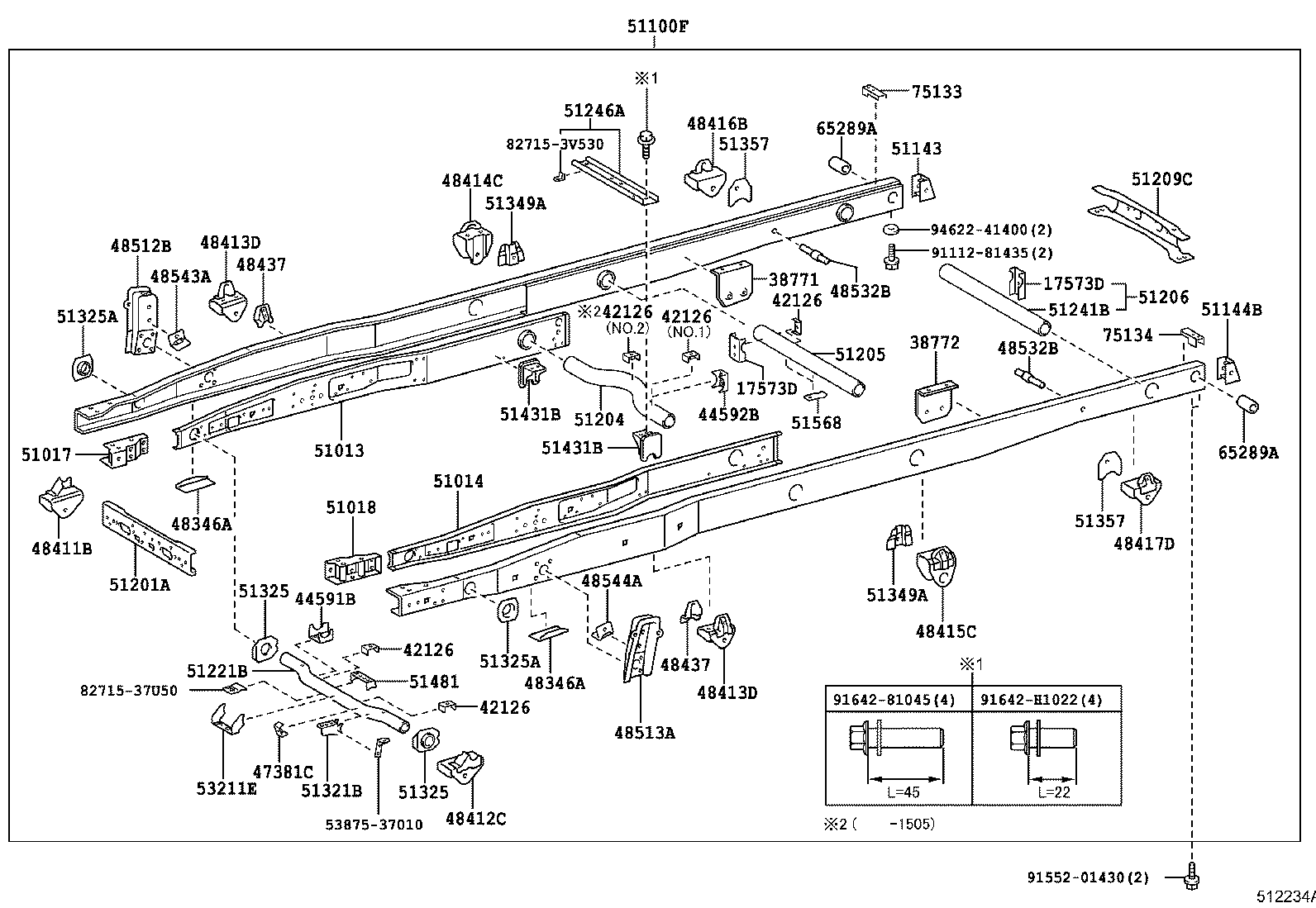 48415-37050 BRACKET, SPRING, NO.3 LH product image