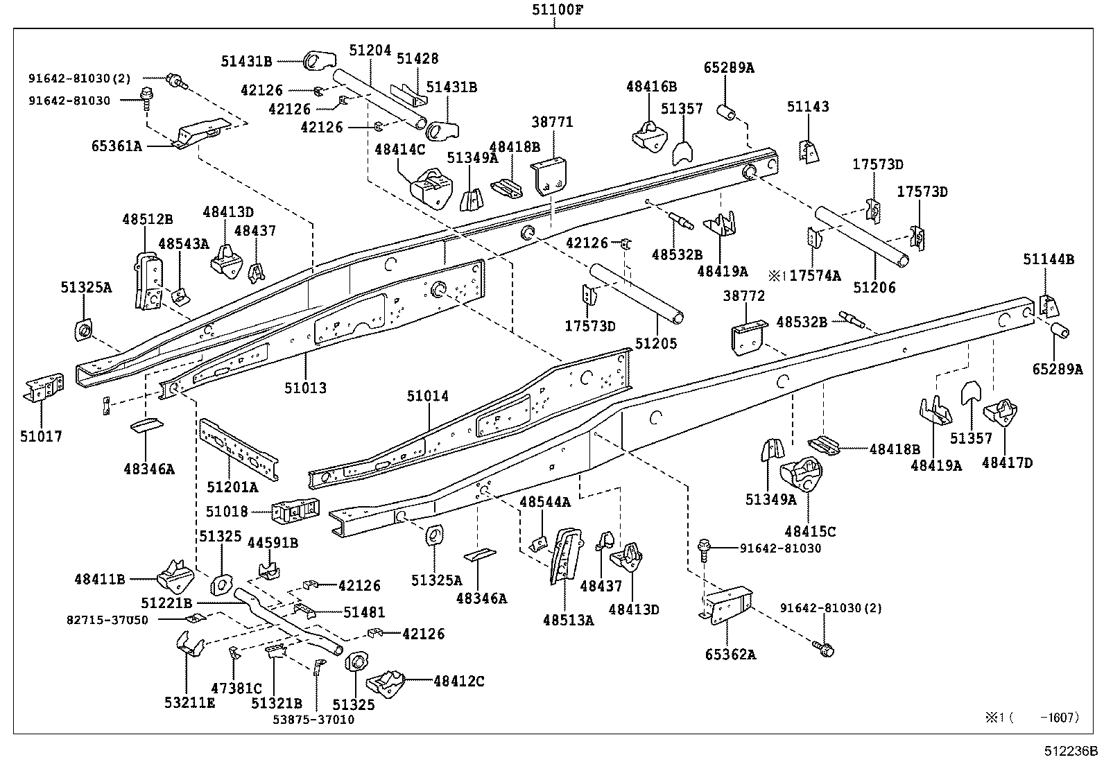 48415-37050 BRACKET, SPRING, NO.3 LH product image