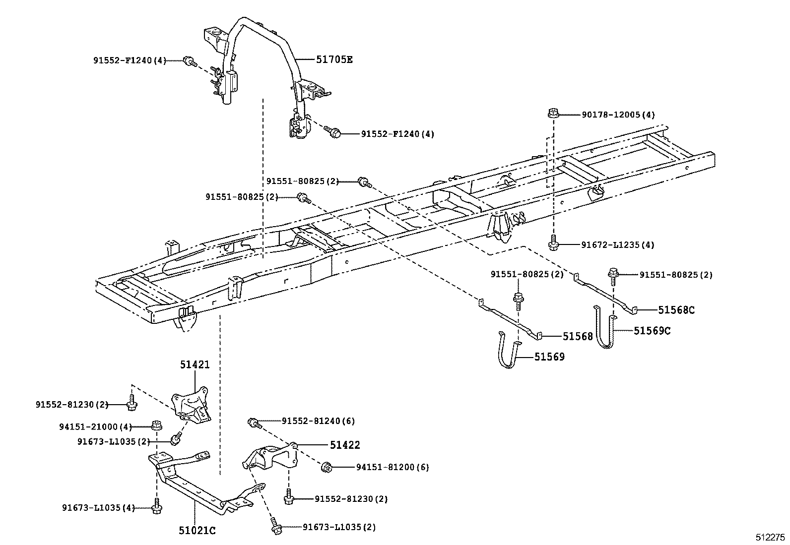 51001-3VV82 FRAME SUB-ASSY product image