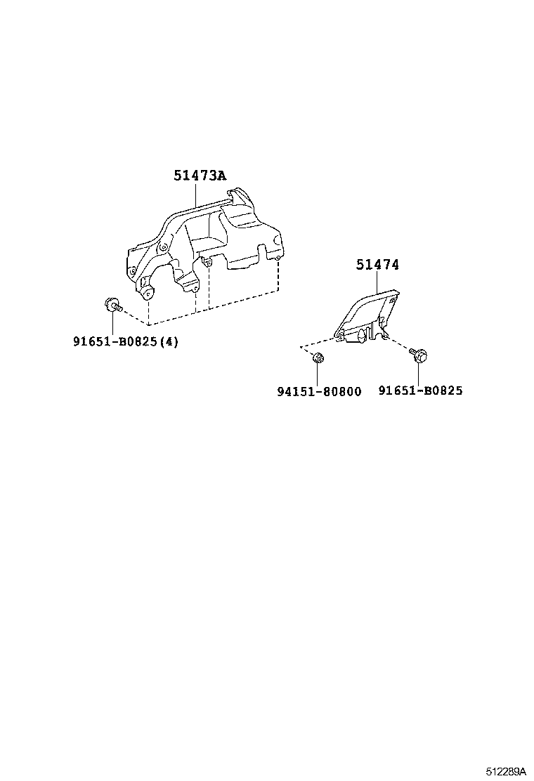 51478-37210 SILENCER, ENGINE UNDER COVER, LH product image