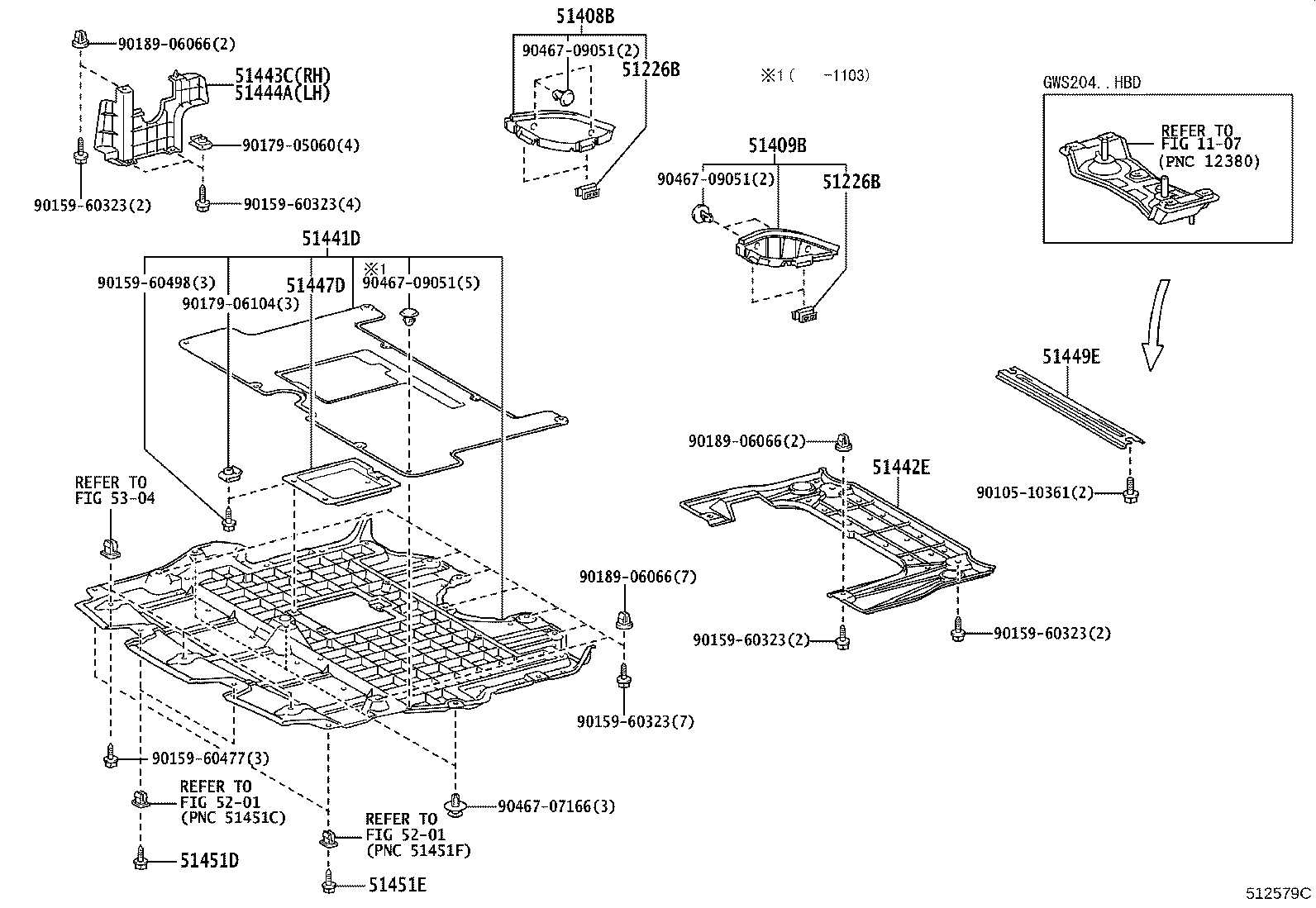 51410-30140 COVER, ENGINE UNDER product image