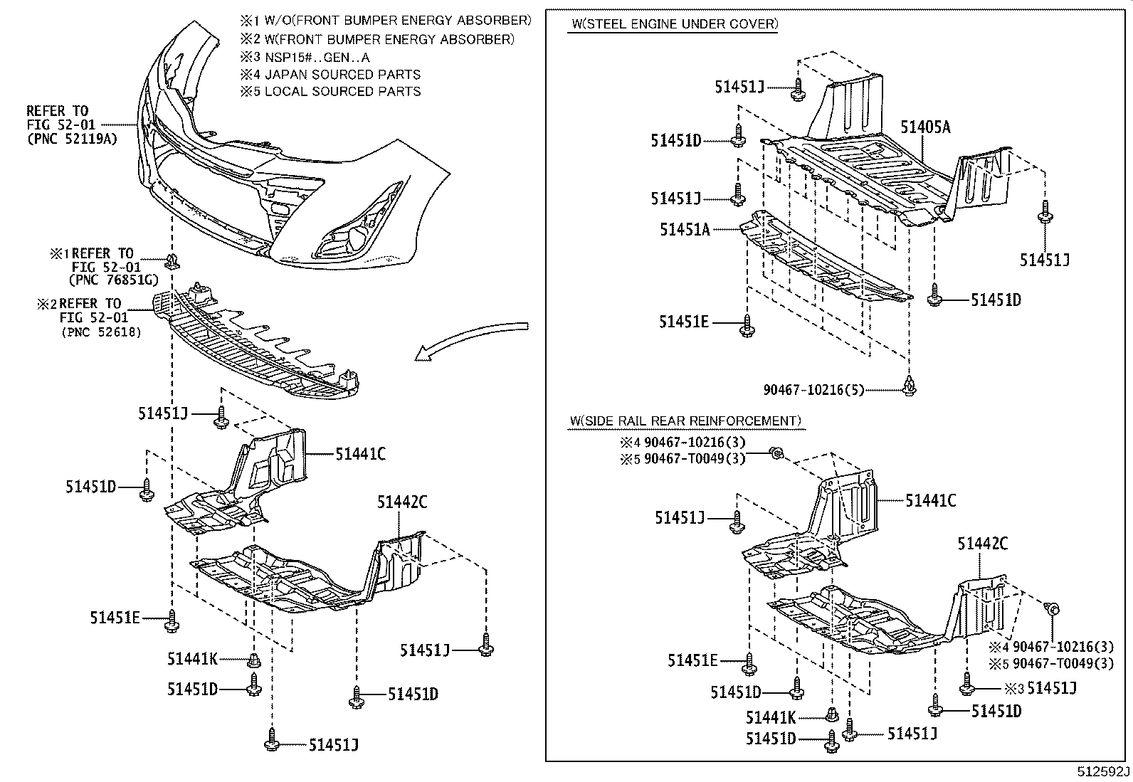 51441-0D370 COVER, ENGINE UNDER, RH product image