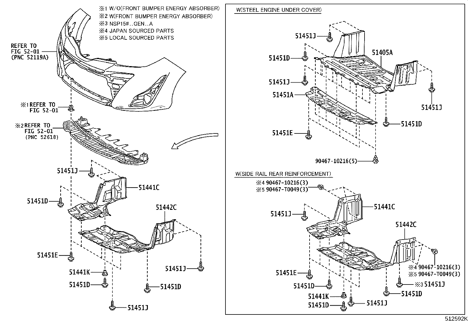 51442-0D172 COVER, ENGINE UNDER, LH product image