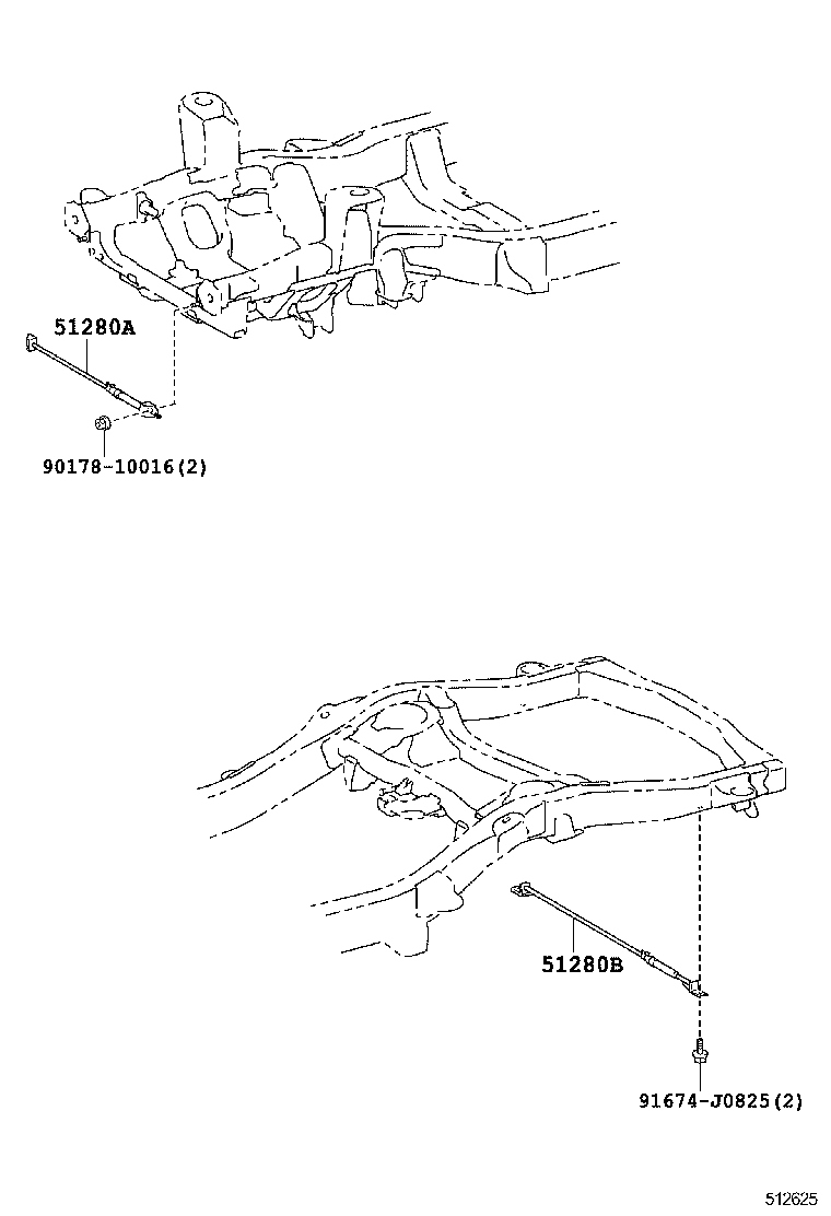 51026-60030 BRACKET SUB-ASSY, FRAME NO.3 CROSS MEMBER, LH product image