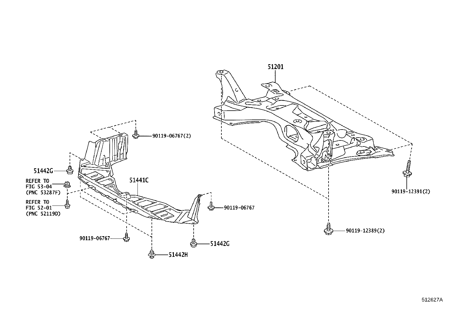 51441-0D340 COVER, ENGINE UNDER, RH product image