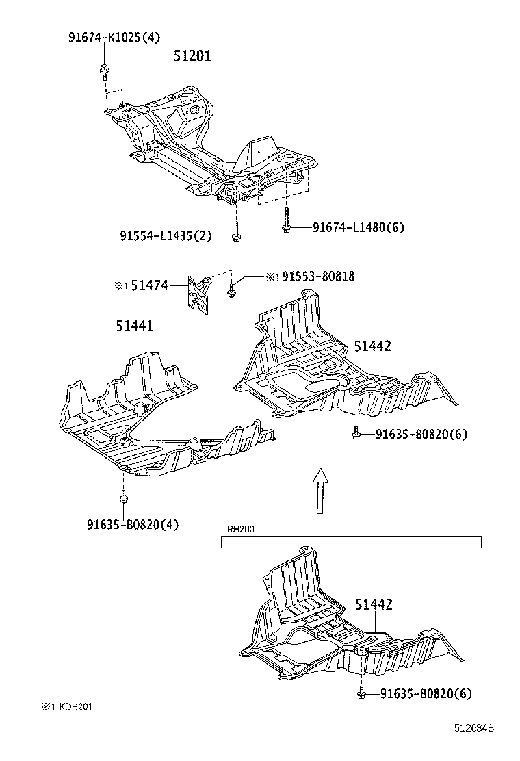 51442-26160 COVER, ENGINE UNDER, NO.2 product image
