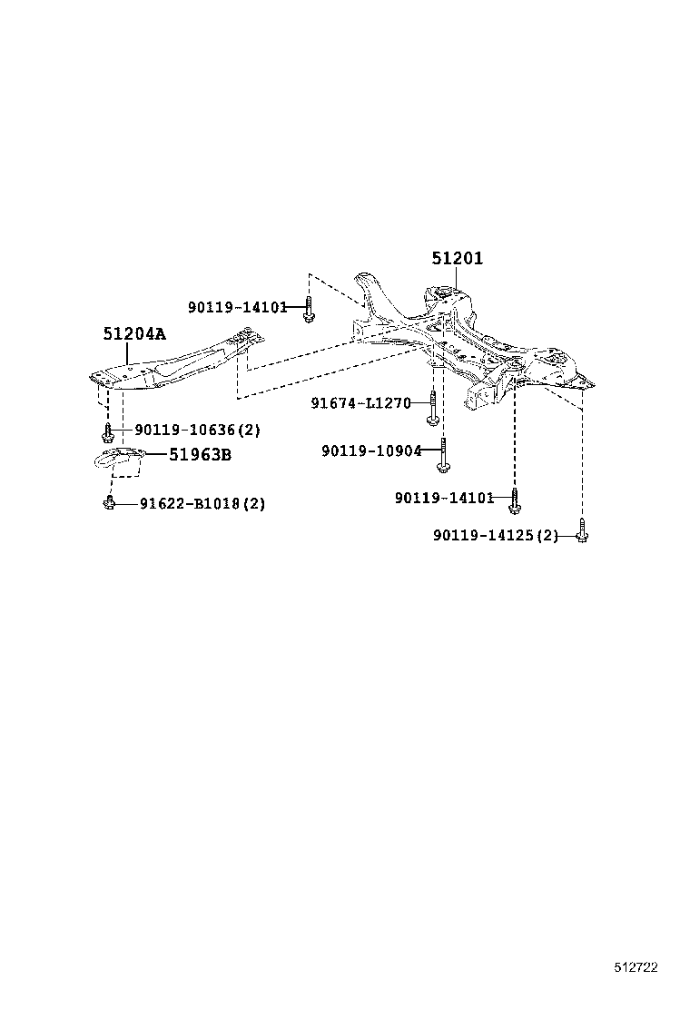51442-02550 COVER, ENGINE UNDER, LH product image