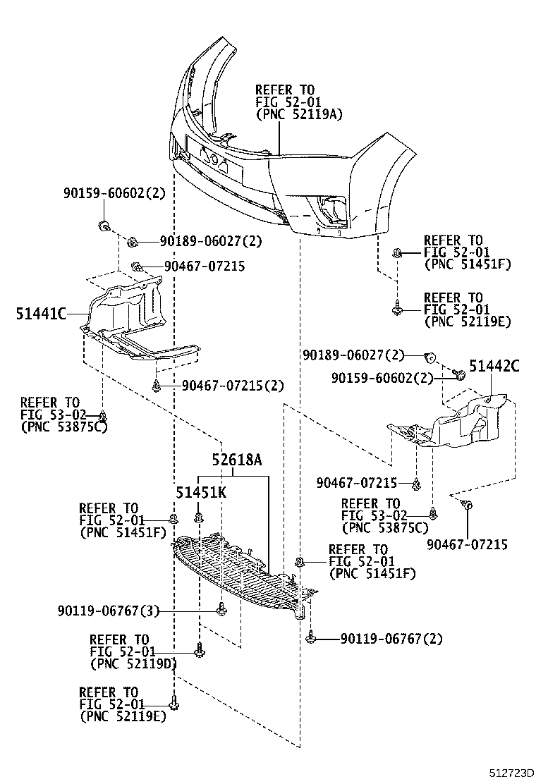 51442-02550 COVER, ENGINE UNDER, LH product image