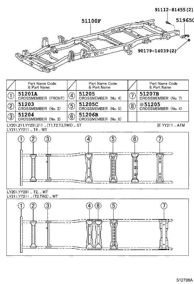 51002-25702 FRAME SUB-ASSY product image