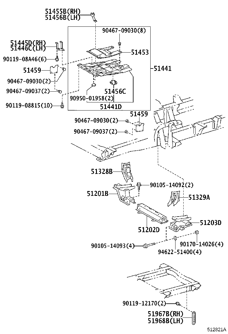 51405-36050 COVER, ENGINE UNDER, NO.1 product image