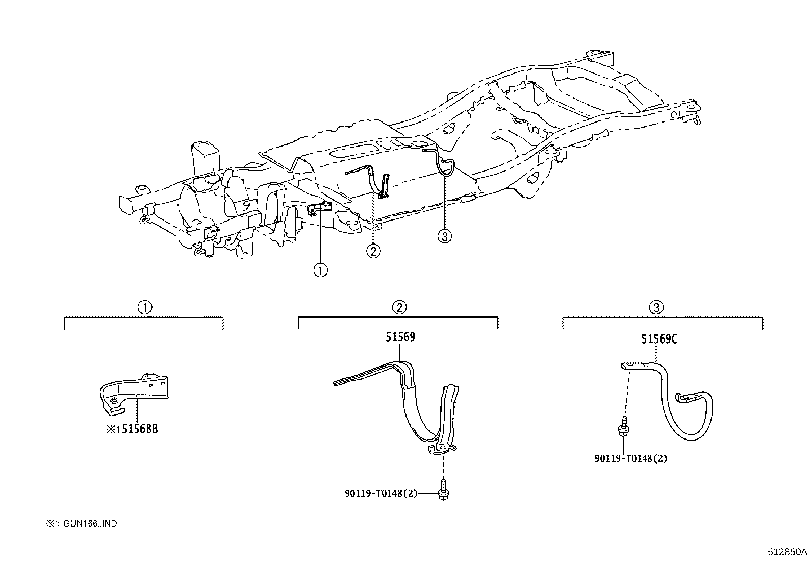 51001-KK570 FRAME SUB-ASSY product image