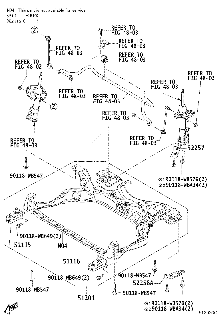 52257-WB001 BRACE, FRONT SUSPENSION MEMBER, REAR RH product image