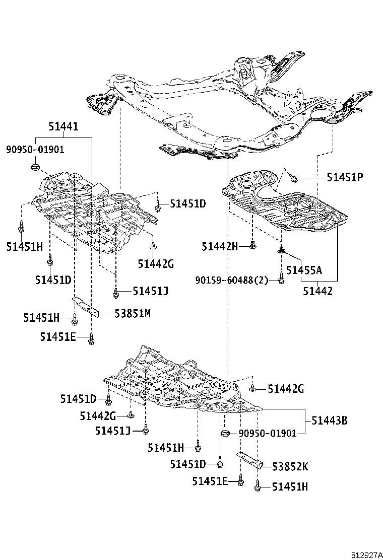 51100-48101 FRAME ASSY, FRONT product image