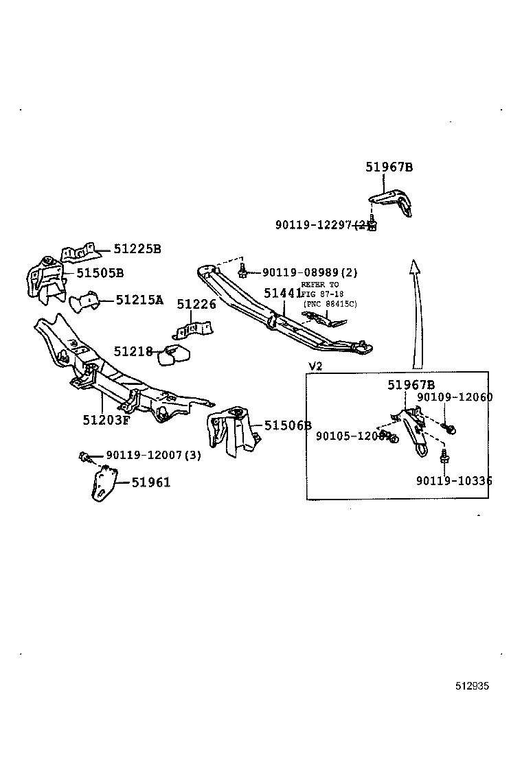 51095-28030 HOOK, TRANSPORT, REAR RH product image