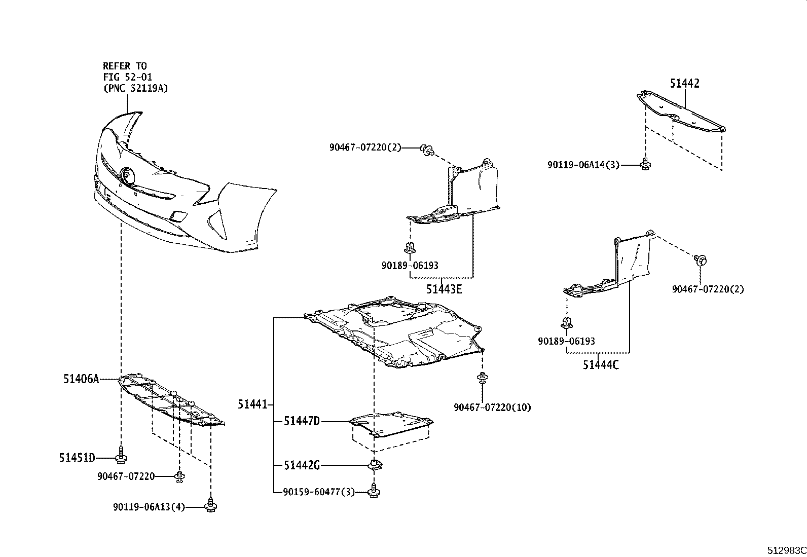 51206-47013 MEMBER SUB-ASSY, REAR SUSPENSION product image