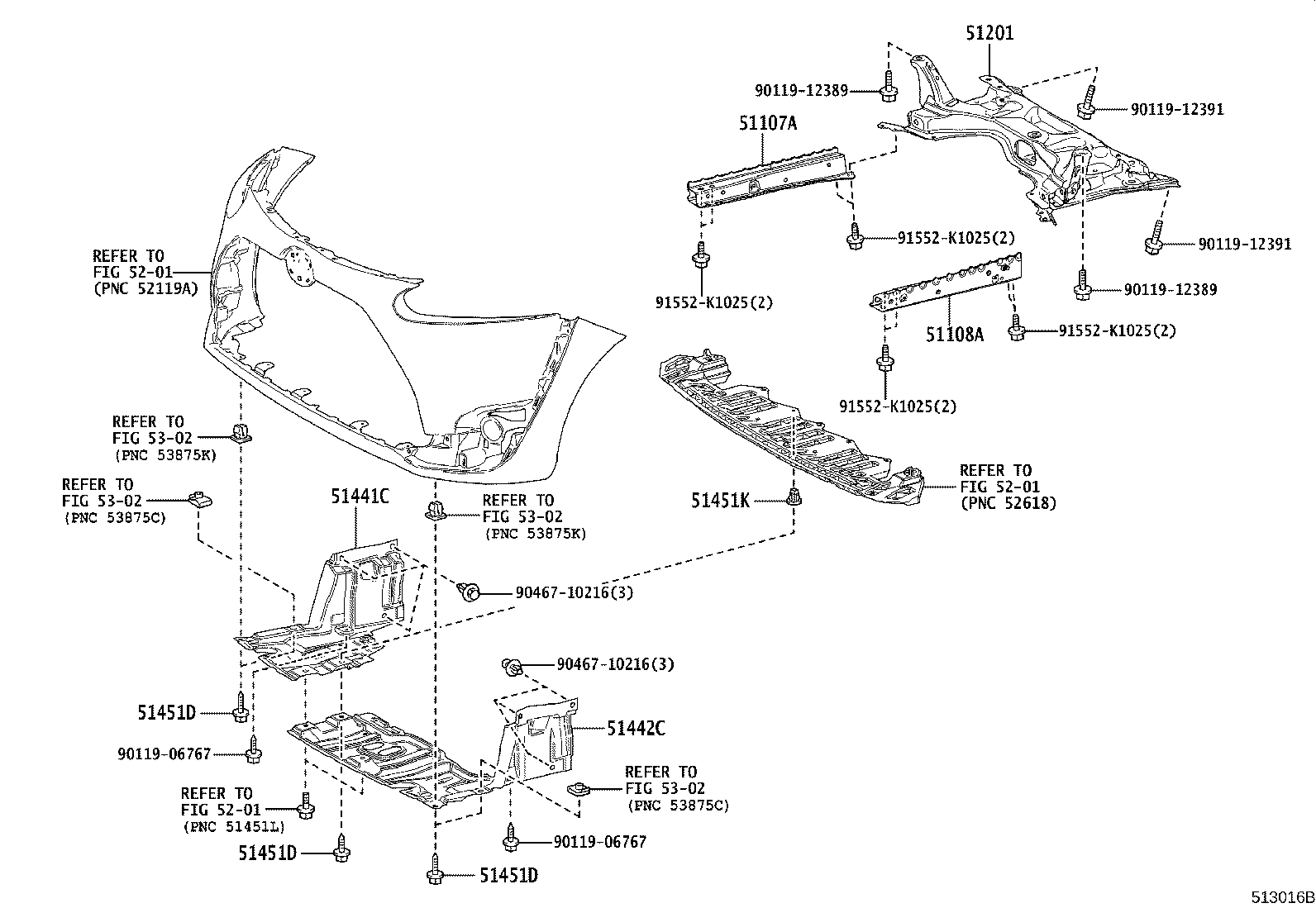 51441-52290 COVER, ENGINE UNDER, RH product image