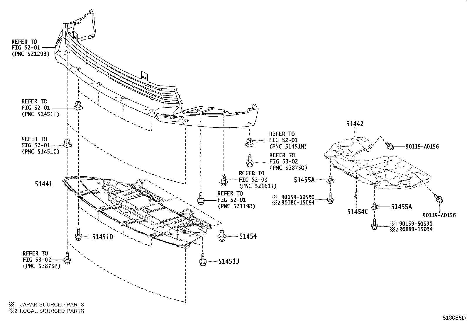 51024-0E011 BRACE, FRONT SUSPENSION MEMBER, REAR LH product image