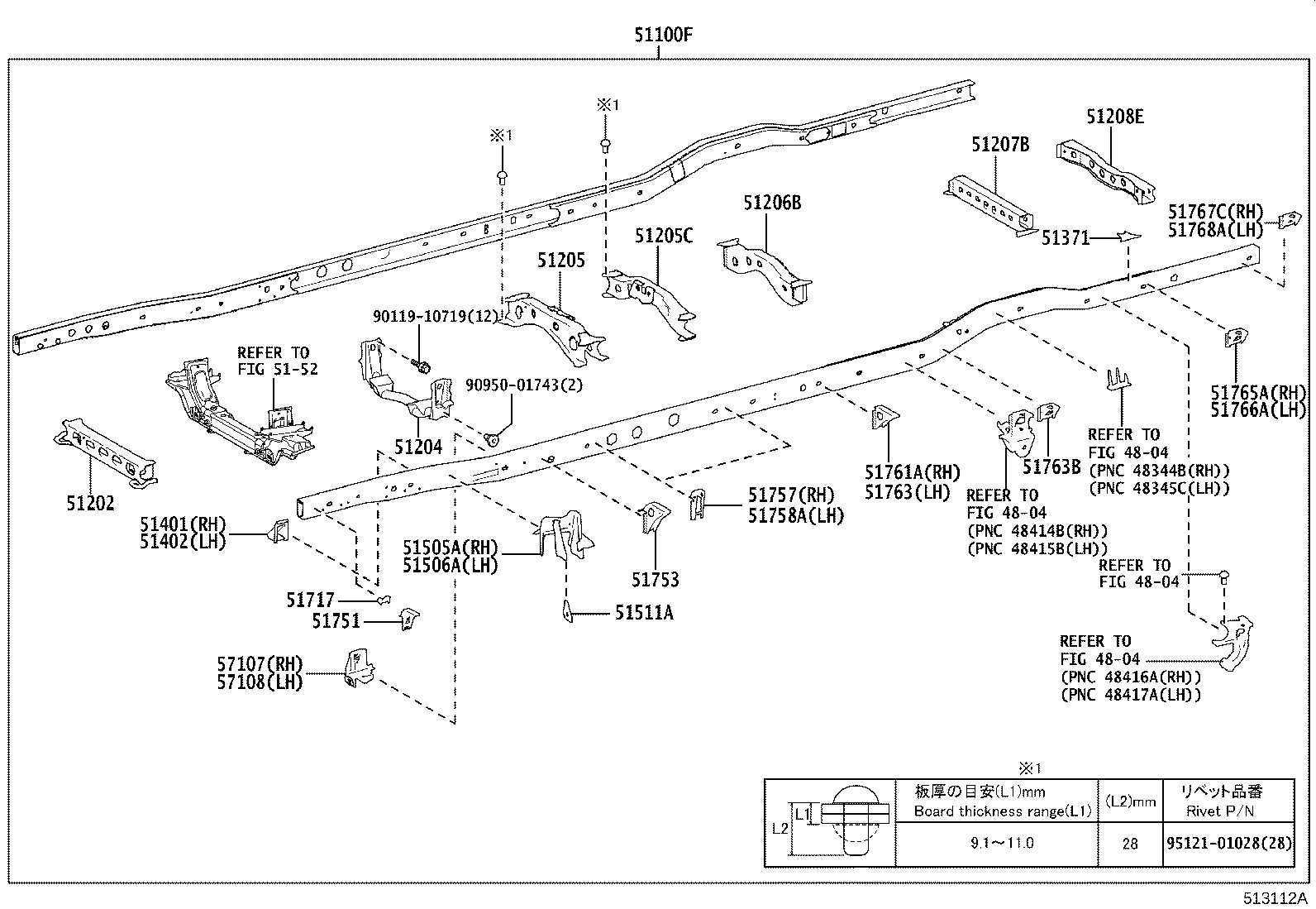 51001-V4440 FRAME SUB-ASSY product image