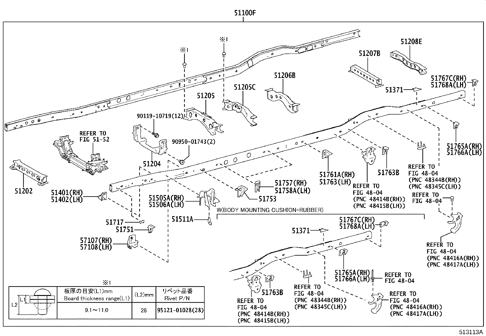 51001-V4440 FRAME SUB-ASSY product image