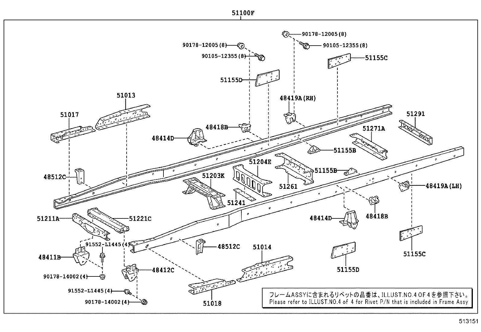 51001-3VV82 FRAME SUB-ASSY product image