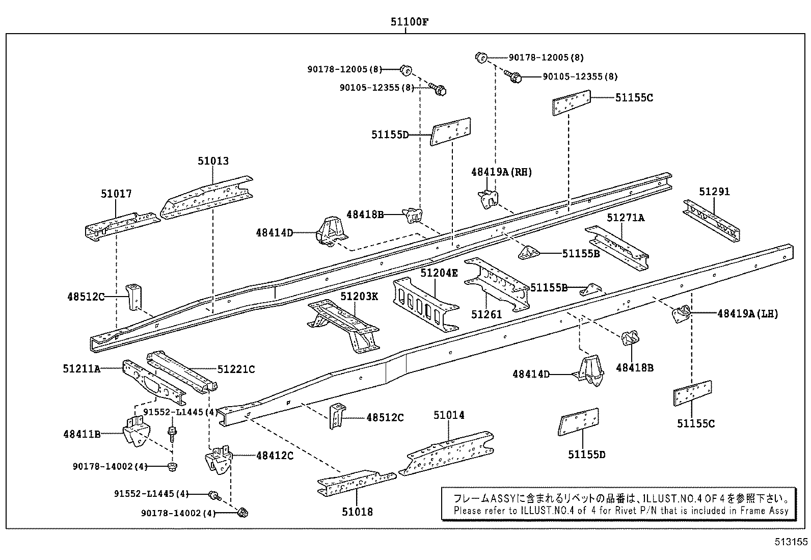 51001-3VV82 FRAME SUB-ASSY product image