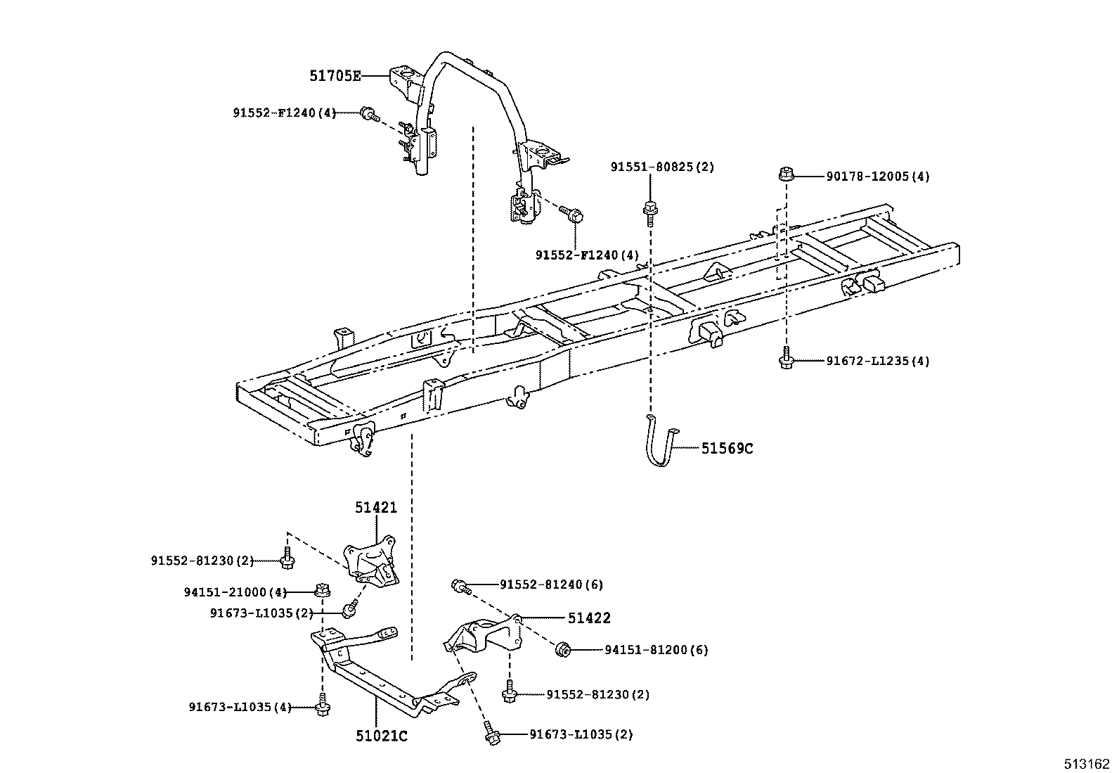 51001-3VV82 FRAME SUB-ASSY product image