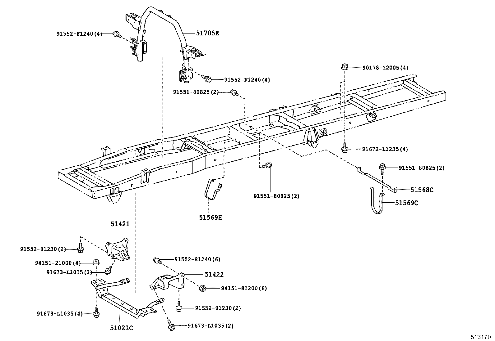 51001-3VV82 FRAME SUB-ASSY product image